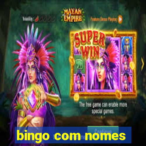 bingo com nomes